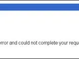 Mensaje de error que se mostraba al intentar acceder a Gmail.