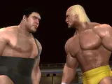 André el Gigante y Hulk Hogan, dos mitos del wrestling.
