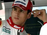 Primer plano del piloto de Fórmula 1 alemán Adrian Sutil, de Force India.