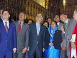 La presidenta de la India, Pratibha Patil, durante su visita a la Catedral Primada de Toledo.
