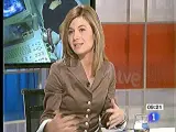 Bibiana Aído, durante la entrevista.