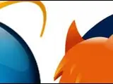 Detalle de los logotipos de Firefox e Internet Explorer.