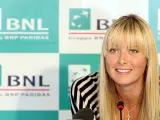 Maria Sharapova, durante una rueda de prensa. (Efe)