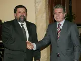 El ministro de Justicia, Francisco Caamaño, con el consejero de Presidencia, Justicia e Interior de la Comunidad de Madrid, Francisco Granados.