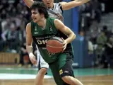 Ricky Rubio, en un instante del partido del DKV-Iurbentia.