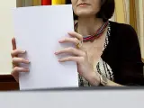 La ministra de Cultura, Ángeles González-Sinde,en una imagen de archivo.