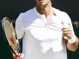 Fernando Verdasco, en su segundo partido en Wimbledon.
