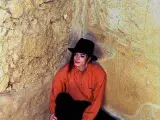 Michael Jackson, en una esquina del fuerte de Masada, en Israel, el 19 de septiembre de 1993.