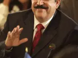 El presidente depuesto de Honduras, Manuel Zelaya, poco antes de su discurso de este martes ante la OEA.