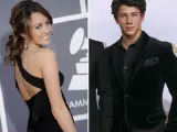 Miley Cyrus y Nick Jonas.