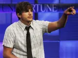 El actor Ashton Kutcher en la conferencia tecnológica de Pasadena (California) en la que ha participado.