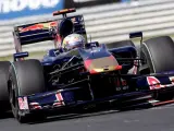 Jaime Alguersuari, en la clasificación del Gran Premio de Hungría.