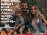 El matrimonio Borja Thyssen y Blanca Cuesta en la portada de la revista ¡Hola!.