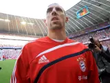 Franck Ribery, antes del partido frente al VfL Wolfsburgo