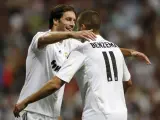 Van Nistelrooy y Benzema, con el Real Madrid.