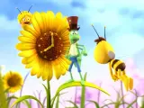 Una imagen de la nueva abeja Maya con sus amigos Flipper y Willy.