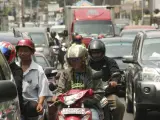 Los atascos se han convertido en un grave problema en Yakarta.