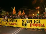 Manifestación anti Bolonia en Barcelona.