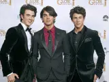 Nick Jonas y sus hermanos, en una imagen de archivo.
