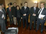El ministro Moratinos se ha reunido con los portavoces parlamentarios del Congreso.