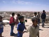 Niños saharauis en un campo de refugiados en Tinduf, Argelia.