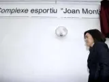 La ministra de Cultura, Ángeles González-Sinde, durante la inauguración este sábado del nuevo complejo deportivo de Altea (Valencia).