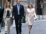 Blanca Cuesta, Borja Thyssen y Tita Cervera.