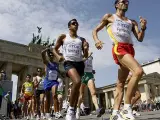 Paquillo Fernández en un momento de los 20 km marcha, en Berlín.