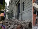 Imágenes de los destrozos provocados por el terremoto.