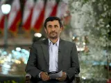 El presidente iraní, Mahmud Ahmadineyad, durante su discurso.