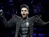 El vocalista del grupo alemán Tokio Hotel, Bill Kaulitz, durante el concierto en Madrid.