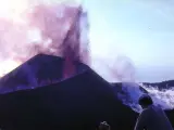 Erupción volcánica de Teneguía, en la Isla de la Palma, en 1971.