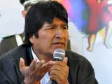 Evo Morales, en Tiquipaya (Bolivia).