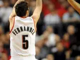 El jugador Rudy Fernandez de los Trailblazers de Portland