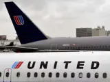 Aviones de United Airlines en el aeropuerto de Los Ángeles (EEUU).