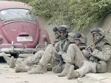 Un grupo de marines estadounidenses en Irak.