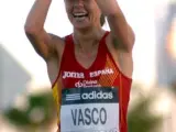 La española María Vasco celebra su triunfo en México