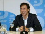 Paco González, durante su presentación en Telecinco.