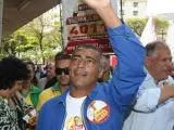 Romario, en un acto de campaña en Río de Janeiro