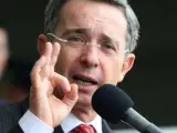 Imagen de archivo del ex presidente colombiano Álvaro Uribe.