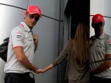 El piloto británico de la escudería McLaren Mercedes de Fórmula 1, Jenson Button