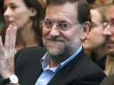 Rajoy ha presentado este sábado a los candidatos a las acaldías de Vitoria, Bilbao y San Sebastián.