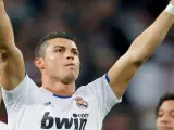 Cristiano Ronaldo, delantero del Real Madrid, celebra uno de sus goles en una imagen de archivo.