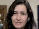 La ministra de Cultura, Angeles González -Sinde, ante los medios de comunicación.