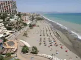 Imagen de la playa de Torremolinos.