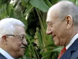 Encuentro entre Ehud Olmert y Mahmoud Abás el 17 de noviembre de 2008.