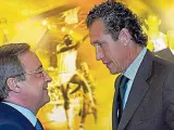 Jorge Valdano y Florentino Pérez.