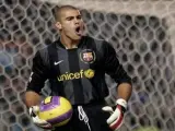 El portero del FC Barcelona, Víctor Valdés.