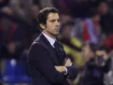 El entrenador del Atlético de Madrid, Quique Sánchez Flores