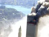 Imagen de los ataques contra las Torres Gemelas de Nueva York durante el 11-S.